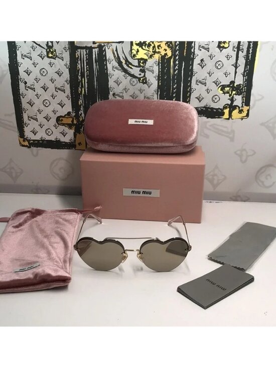 New - Miu Miu™ Core Collection MU 62US ZVN1C0 58 - Pale Gold main image 11